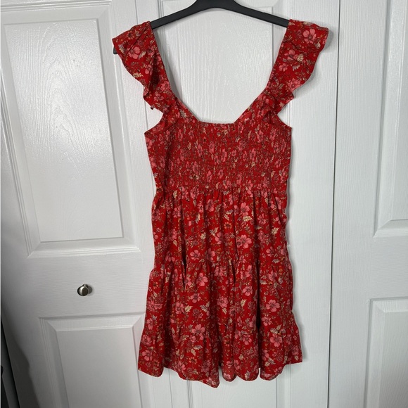 Band of the free red floral tiered babydoll dress - Picture 5 of 6